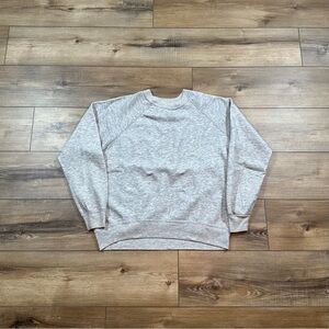 Vintage 80’s Bassett Walker Grey Blank Crewneck Sweatshirt